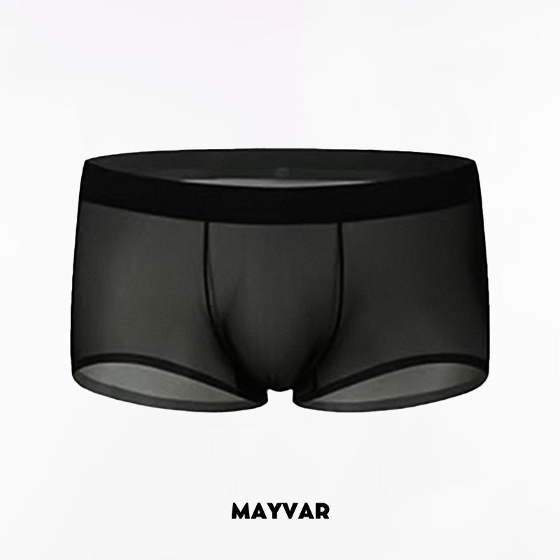 Ultra-Thin Ice Silk Transparent Boxer Briefs